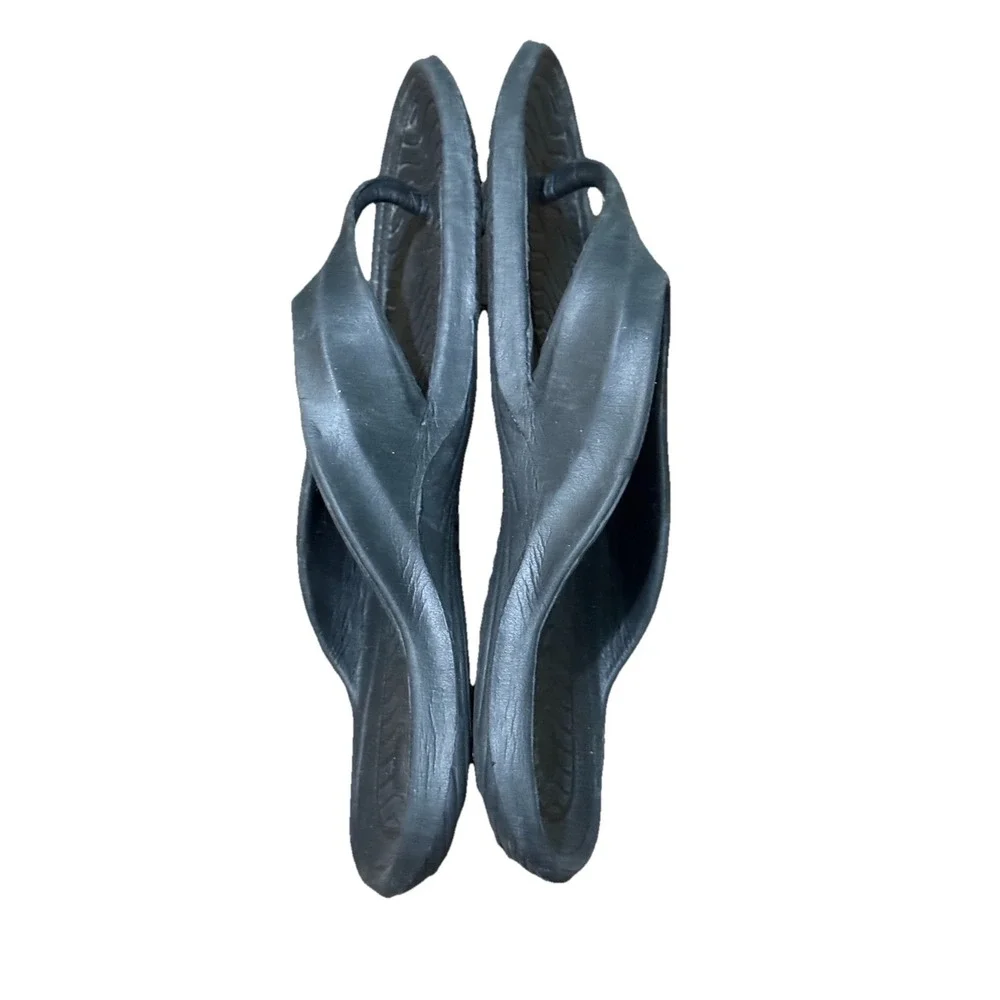 Vertico Black Rubber Flip Flops‎ Sandals Men's Size 11.5/45 EUC